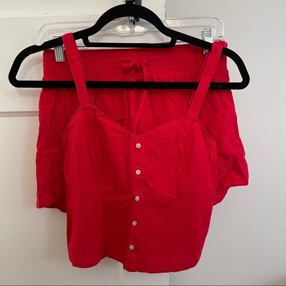 Abercrombie & Fitch Co-ord Top and Short Set